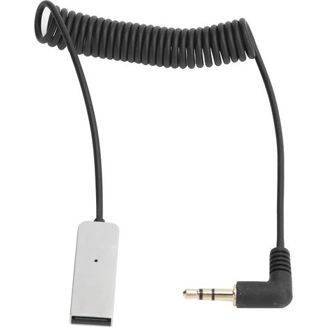 Récepteur Bluetooth 5.0 Mini USB pour Voiture et Maison - Adaptateur Audio Aux 3.5mm Noir (1/5)