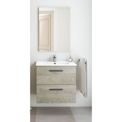 Badezimmerschrank 2 Schubladen Cm. 60 Kit (1/4)