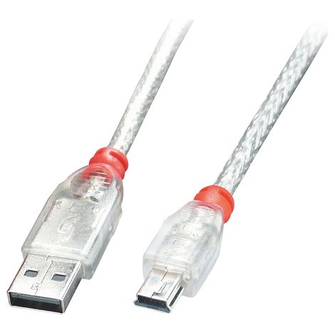 Cable USB 2.0 Lindy A/Mini-B de 0,5 m, 41781