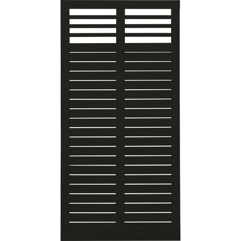 Plus Zaun Decora 90 x 180 cm RAL 9005 Schwarz