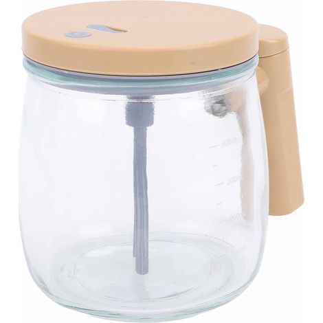 Mug mélangeur électrique auto-mélangeur en verre borosilicate haute densité, idéal pour la maison et les voyages. (1/5)