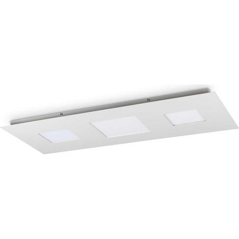 Plafoniera Moderna Relax Alluminio Bianco Led 78W 3000K Luce Calda (1/3)