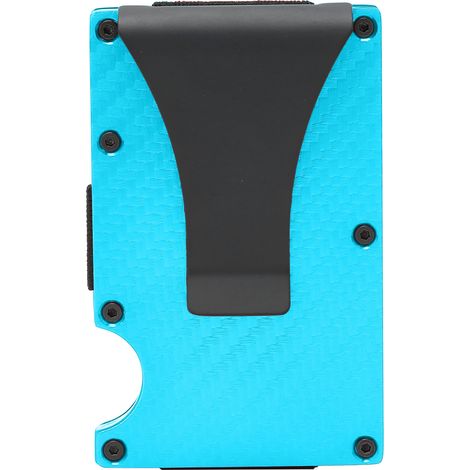 Porte-cartes de visite à motifs rayés, étui à cartes professionnelles pour hommes et femmes, boîte de rangement bleu x-11E (1/5)