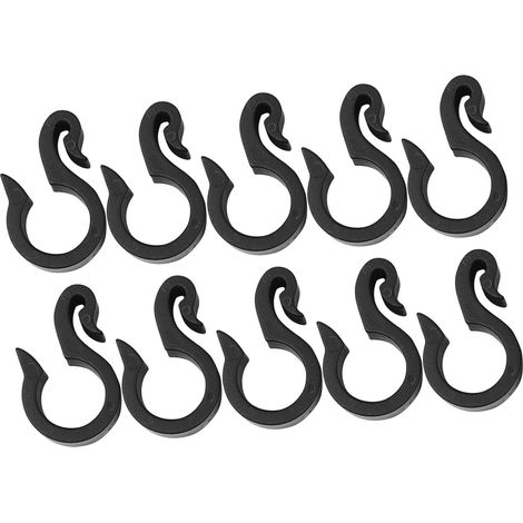 50 Pièces Clips de Fixation pour Tuyau Irrigation Crochets PE Noir pour Système de à avec Crochets pour Tuyaux de Jardin (1/5)