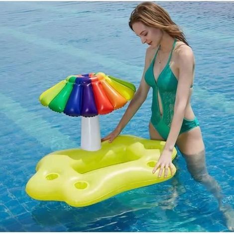 Bar Flottant Pour Piscine,Bouee Piscine Adulte,Bar Gonflable Piscine,Bouée Bar,95x55x55cm (1/3)