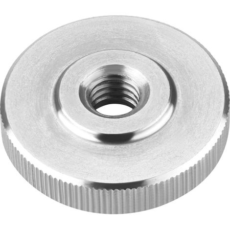 Lot de 4 écrous moletés M6 - En acier inoxydable SS304 - DIN 467 (1/5)