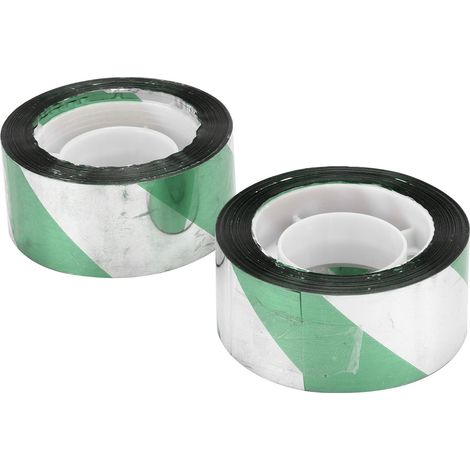 Bande réfléchissante anti-oiseaux pour vergers et rizières, lot de 2, verte et argentée, 80 m (1/5)