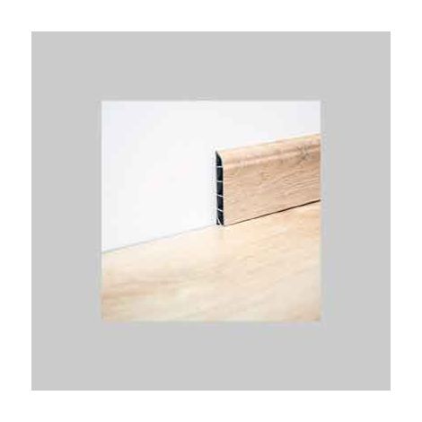 Battiscopa per pavimento in spc colore rovere delle alpi misura 2400x60x12 mm