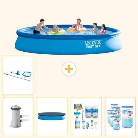 Intex Piscine Easy Set Ronde - 457x84 cm - 6-pièces SCB21 (1/5)