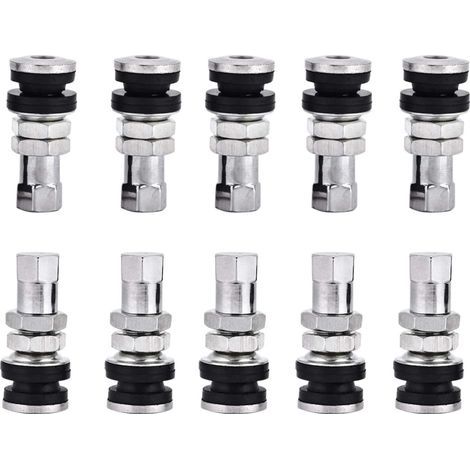 Lntyq Tiges à Valves,10Pcs TR161 Tire Tire Valve Stems Valves de Pneus pour Motos et Voitures avec Tiges à Valves pour Motos, Voitures, Vélos,Véhicules Électriques (1/5)