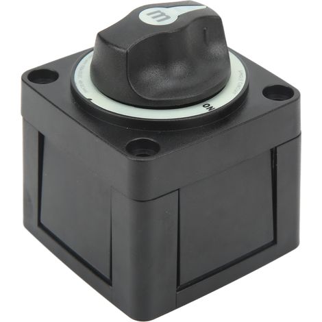Interrupteur batterie unipolaire 300A, coupe-circuit à clé, déconnecteur étanche IP66, protection anti-étincelle, pour camping-car, bateau et véhicule marin. (1/5)