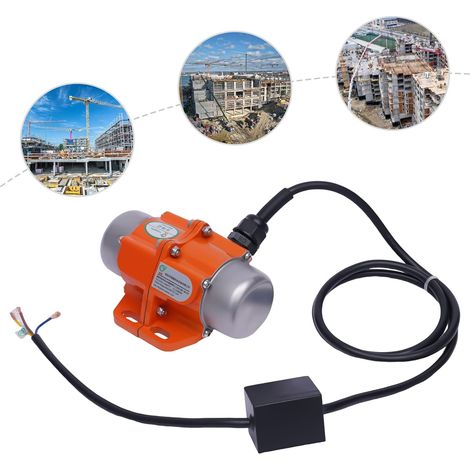 Petit Moteur Vibrateur Vibrant Alliage d'Aluminium Pour Béton 40W 220V électrodynamique Excitation Réglable DC Sans Balais Avec Contrôleur de Minier (1/5)