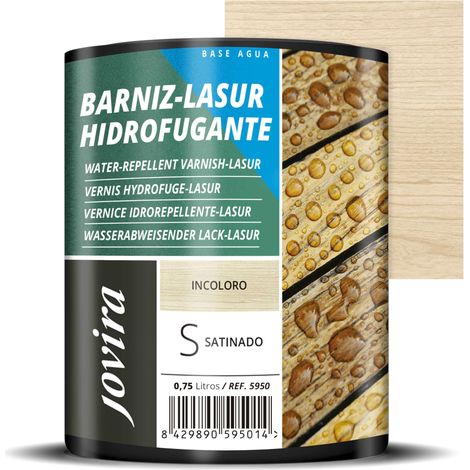 Lasure Hydrofugeant Protecteur imperméable effet perlé. Elle protège, décore et embellit tous les types de bois. 750 millilitres, Incolore (1/5)