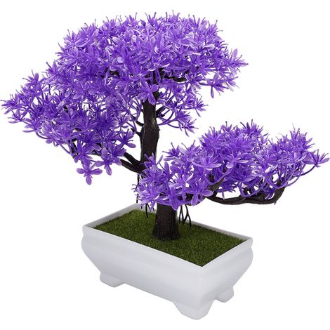 Bonsaï artificiel, fausse fleur en pot, décoration pour la maison ou le bureau (1/5)