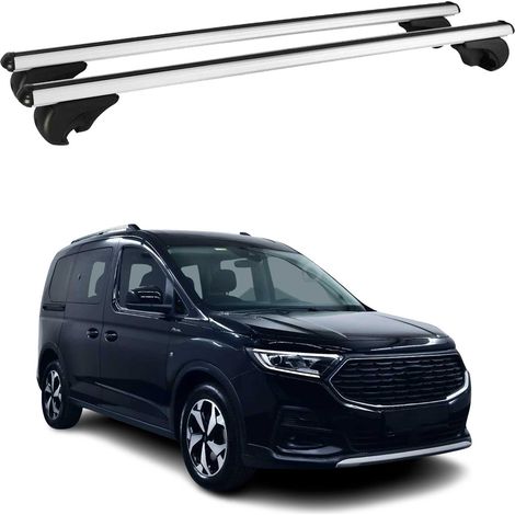 Barres de Toit Transversales pour Ford Tourneo Connect 2021-2025 Alu Argent (1/4)