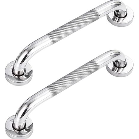 Poignée Main Courante Inox 304 Antidérapante Barre d'Appui Mural Lot de 2 pour Salle de Bains