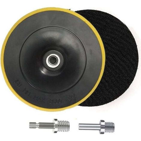 2 Plateaux de Ponçage 180mm M14 avec Disques Abrasifs pour Outil Rotatif Ponçage Polissage (1/4)
