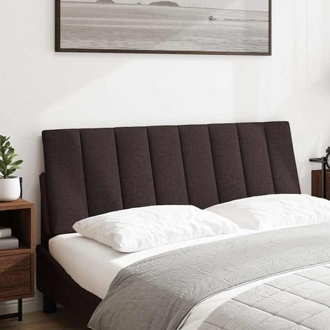 Maison Exclusive - Cuscino Testiera Hanko Marrone Scuro 120 cm in Tessuto (1/5)