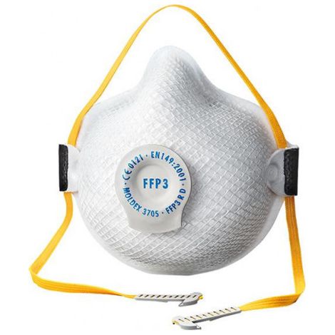 Masque respiratoire 3705 vanne climatique FFP3 R D Moldex (Par 8) (1/2)