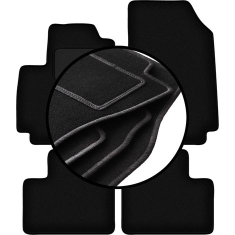 Ensemble complet de tapis en velours pour : Renault Arkana crossover (2021-) (1/5)