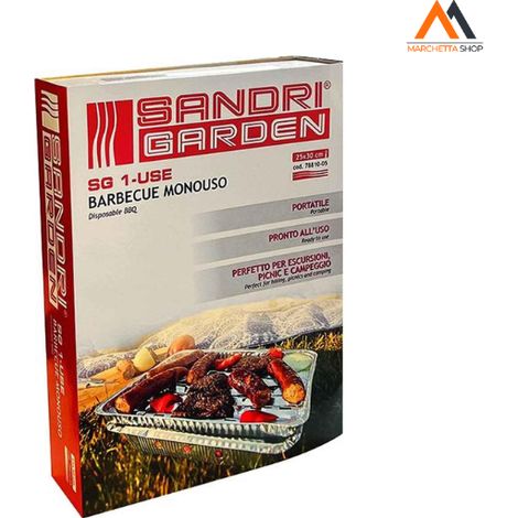BARBECUE SANDRIGARDEN SG 1-USE MONOUSO 25X30 CM (1/3)
