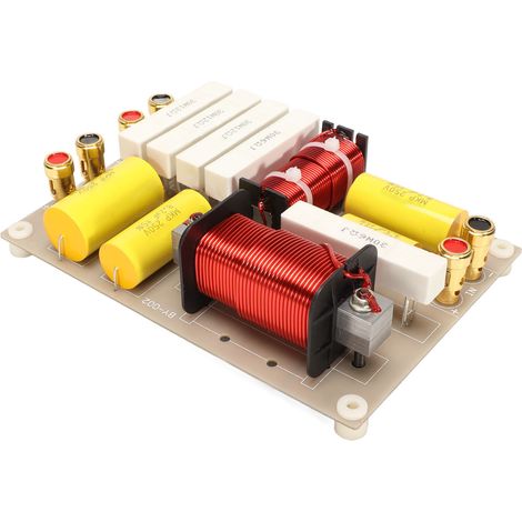 Filtre Crossover 2 Voies 800W Professionnel, Diviseur de Fréquence Haut-Parleur HiFi Puissant pour Scène (1/5)