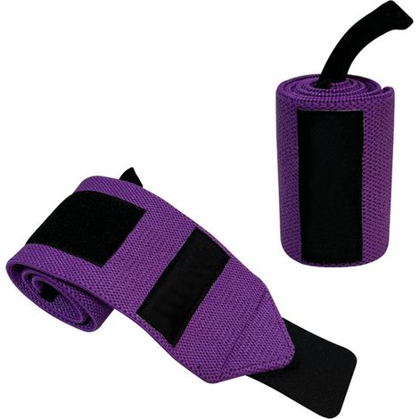Wrist Wrap - 36 cm x 5 cm - Elastic Support Strap with Thumb Loop and Hook-and-Loop Closure - for Weightlifting Bench Press Overhead Press - Pair (1/5)