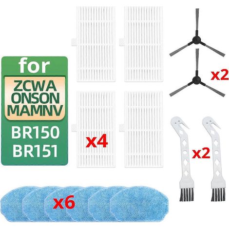 Filtre à brosse latérale pour balayeuses BR150 BR151 (voir illustration) (1/5)