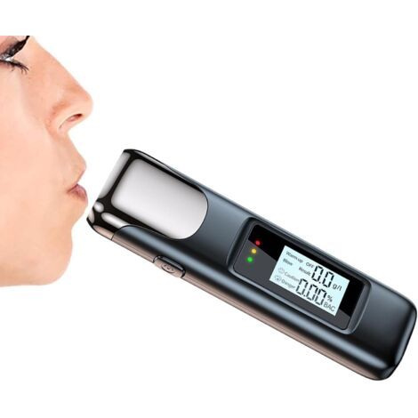 Testeur d'alcoolémie, alcootests pour Alcool Testeur d'éthylotest Portable de Haute précision à écran LCD numérique Détecteur de Boisson, vérificateur d'alcool, USB, Rechargeable pour la (1/5)