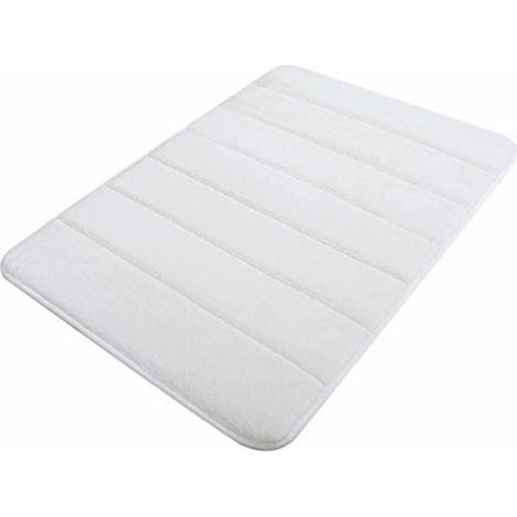 Tapis de bain paillasson 40x60cm tapis de douche antidérapant-absorbant lavable en machine (1/3)