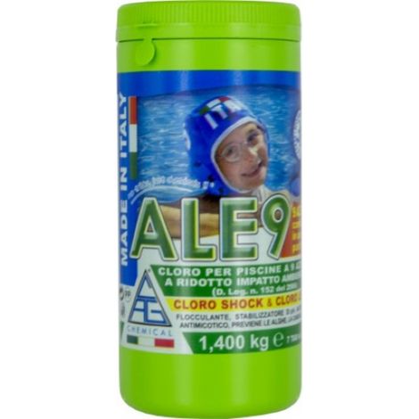 Ale9 Cloro 9 Funzioni per Piscina 1,4kg Pastiglie da 200gr