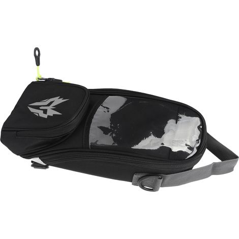 Sacoche de réservoir magnétique Oxford 4.5L haute capacité, gris, pour moto, pochette de navigation robuste en tissu résistant. (1/5)