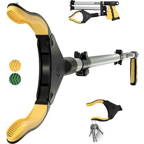 Pince de préhension assistée pliable à 360° avec rotule Outil de ramassage des déchets pour personnes âgées, handicapées et adultes (1/5)