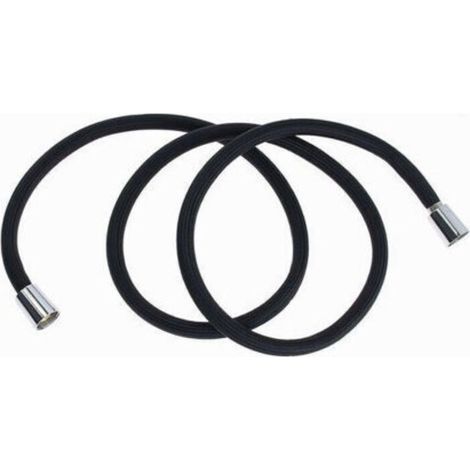 Tubo Doccia Flessibile 1.8metri Nero Opaco 180cm Bagno Laccio Doccetta Box 87288 (1/2)