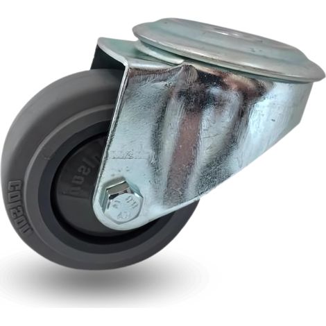 Rueda giratoria, juego de carro, 100 mm, 150 kg, jppf 1005 Performa (1/5)