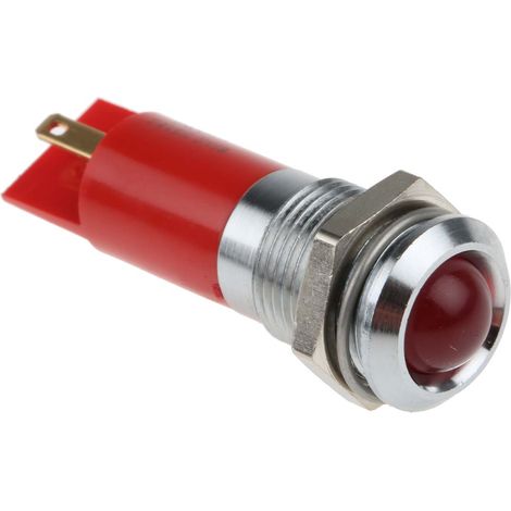 Voyant LED lumineux Rouge RS PRO, dia. 14mm, 24V c.c. ( Prix pour 1 )