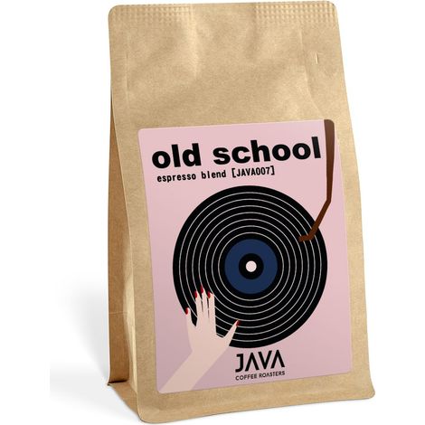 Miscela Old School 100% Arabica Java in grani per macchina da espresso - 250 g