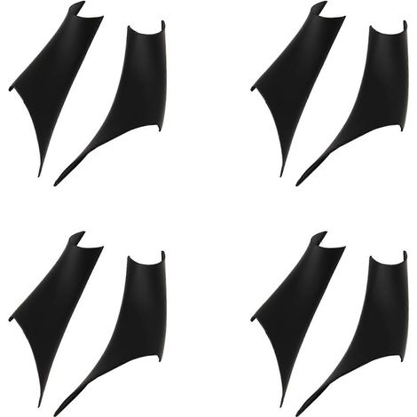 Lot de 8 protections de poignées de porte intérieures en ABS pour BMW Série 3 et 4, Série 3 GT F30 F35 (2013-2019), noir. (1/5)