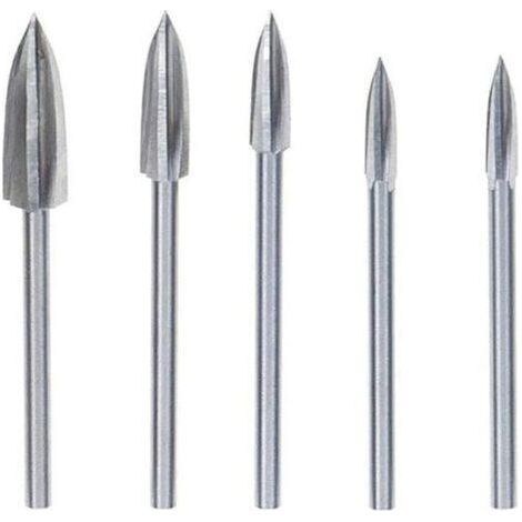 Pièces Fraise Outils De Sculpture Gravure Fraises Rotatives pour sculpture sur Bois Carbure de Tungstène Coupe Double Fraise Rotative Meulage Fraise En Acier Couteau Outil de Sculpture (1/4)