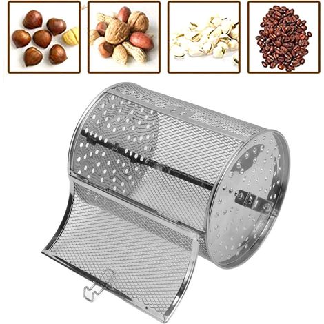 Panier Rotatif pour Four 360° En Acier Inoxydable - Cage de Rôtissage pour Noix, Barbecue et Infusions (1/5)