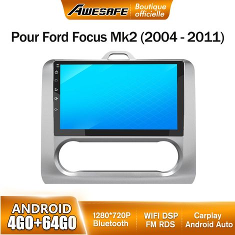AWESAFE Autoradio Android 13 pour Ford Focus Mk2 (2004-2011) 4Go+64Go avec 9'' écran Tactile Carplay Android Auto GPS Bluetooth (1/5)