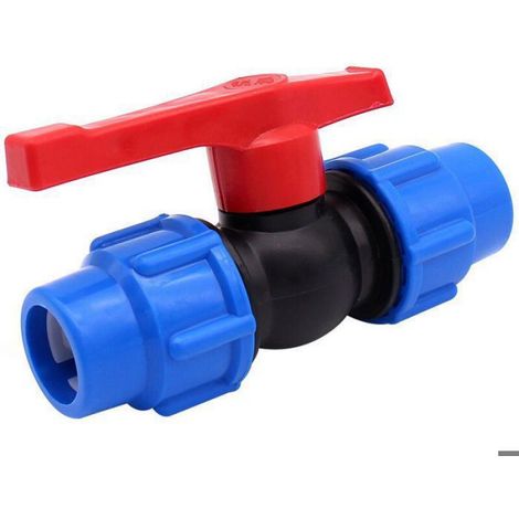 Vanne D'arrêt - PE 32 mm - Sphérique Monobloc - Haute Pression - Pour Irrigation (1/4)