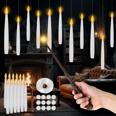 Randaco Velas LED con mando a distancia y función de temporizador, paquete de 12, perfectas para Halloween, Navidad y fiestas (1/5)