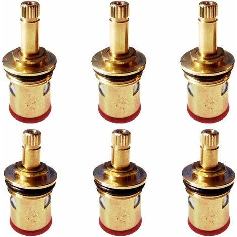 Memkey – Lot de 6 cartouches de robinet céramique 40mm – Antirouille et anti-corrosion – Compatible mitigeurs salle de bain et cuisine