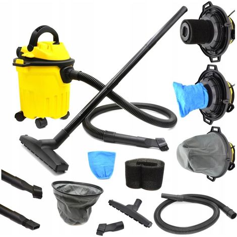 ASPIRAPOLVERE INDUSTRIALE 1250W 15L PER ASCIUGATURA E LAVAGGIO