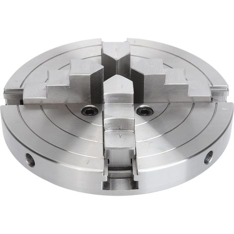 Drehbankfutter 6 Zoll 4-Backen 1 Zoll x 8 Zähne pro Zoll legierter Stahl selbstzentrierendes Spannfutter Zubehörset (1/5)