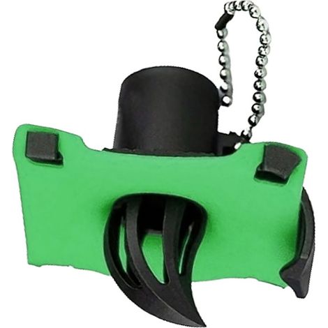 Innovativer und multifunktionaler tragbarer Dosenöffner, Schlüsselanhänger, grün, ideal für Partys und Bars. (1/5)