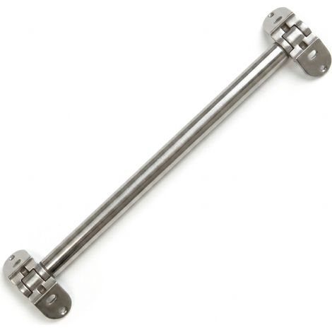Bisagra Movi Corner tubular 70 cm para mueble rincón cocina Bisagra rinconera doble puerta acero Inox Brillante (1/5)