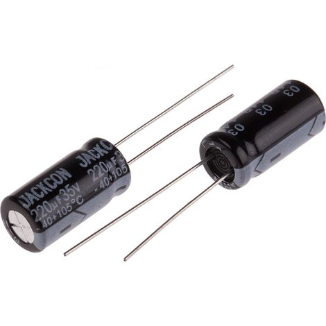Condensateur RS PRO 220µF, 35V c.c.