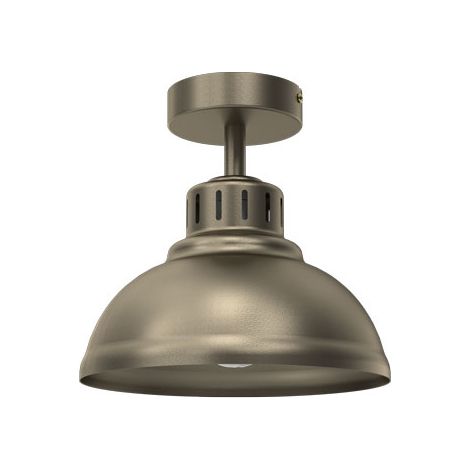 Plafonnier industriel doré titane Sven E27 15W Luminex